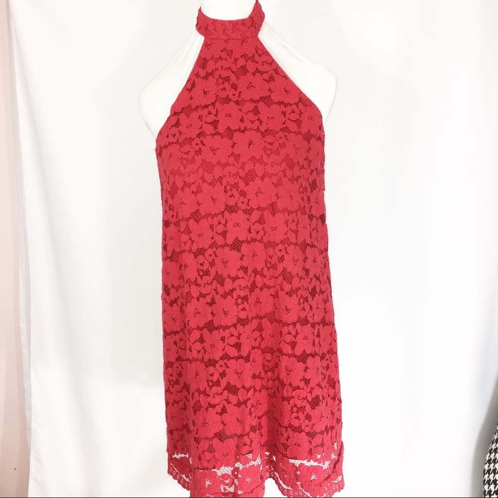 NBD Red Lace Dress